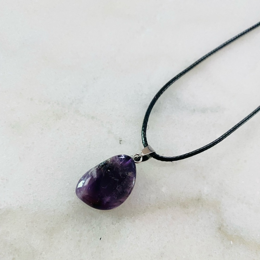 Natural Amethyst GemStone Necklace 🔮